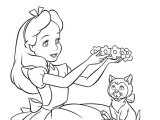 alice-in-wonderland coloring pages
