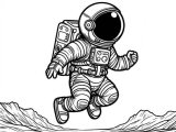 astronaut kolorowanki