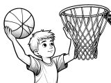 basketball da colorare